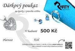 500Kč - Tištěný dárkový poukaz